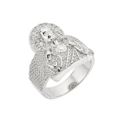 Jesus Moissanite Size 10 Religious Ring